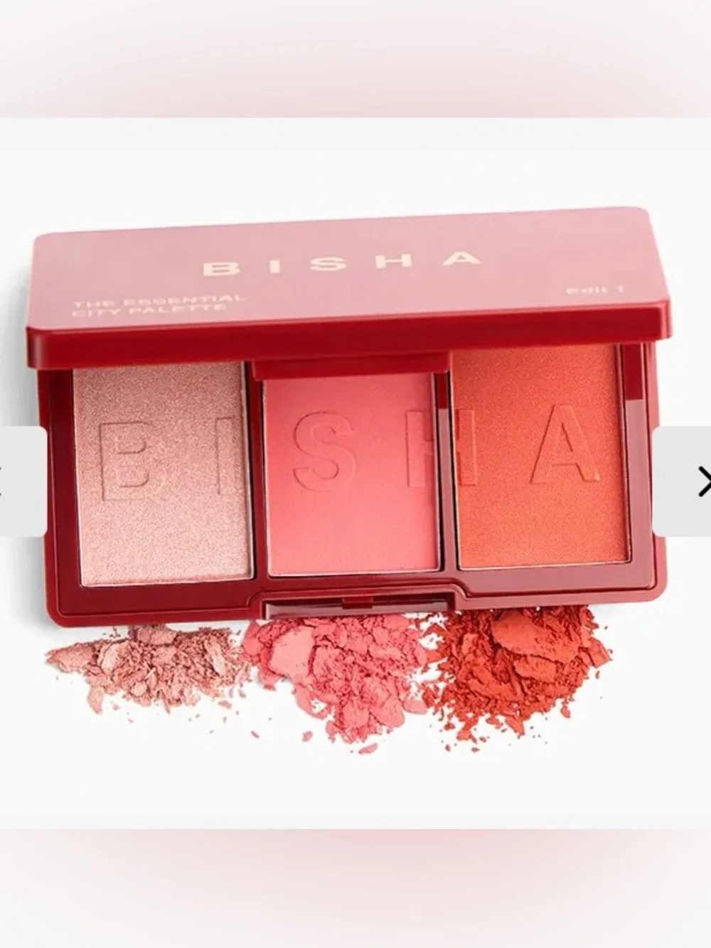 BISHA Essential City Palette in Edit 1 Trio Champagne Pink Dusty Rose Peach 3 ct
